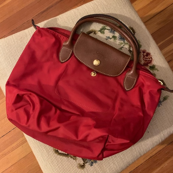 Longchamp Bags Longchamp Le Pliage Small Top Handle Nylon Handbag Poshmark